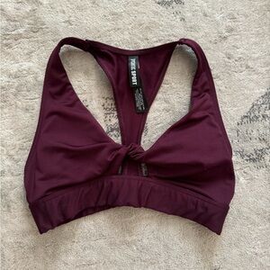 Tie Knot PINK sports bra